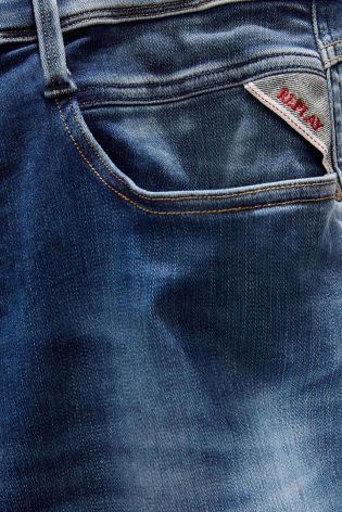 Replay&reg; Hyperflex Mid Wash Anbass Slim Fit Jean